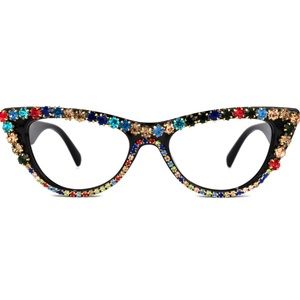 Lawal Cateye Black Glasses (Non-Prescription)